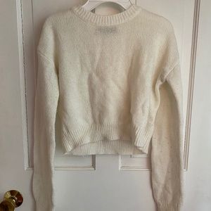 White cropped sweater (forever 21)